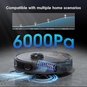 Teendow D65S MAX Robot Vacuum Cleaner, Black