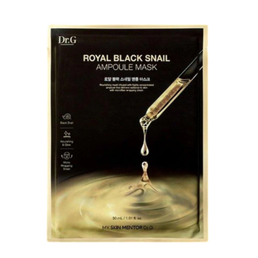 DR.G ROYAL BLACK SNAIL AMPOULE MASK 1Ш