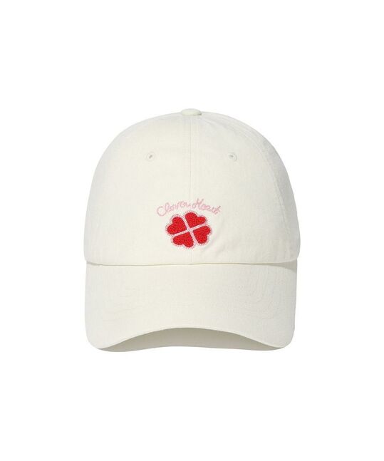 CLOVER HEART BOUCLE EMBROIDERY BALL CAP