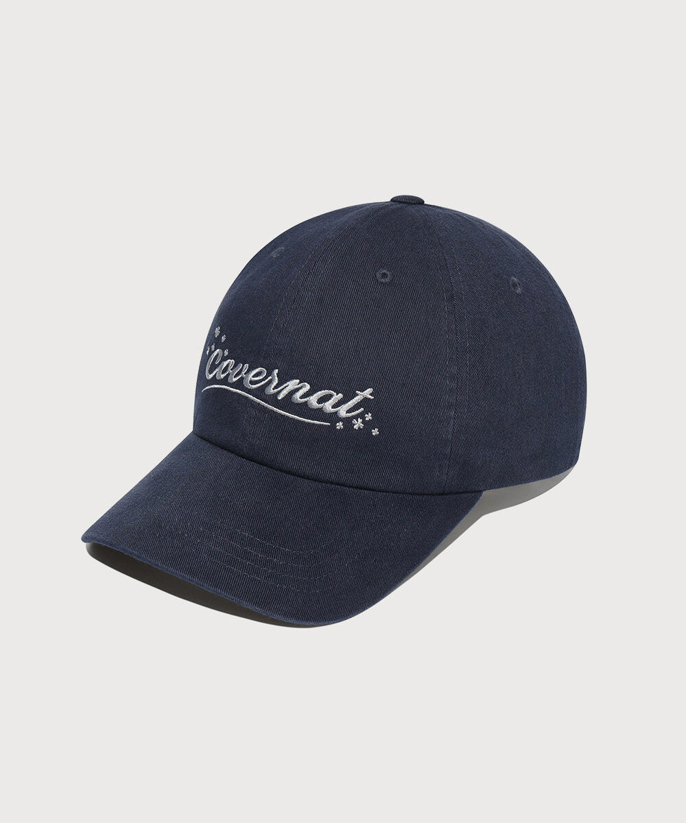[STANDARD FIT] CLOVERHEART CURSIVE LOGO WASHING BALL CAP