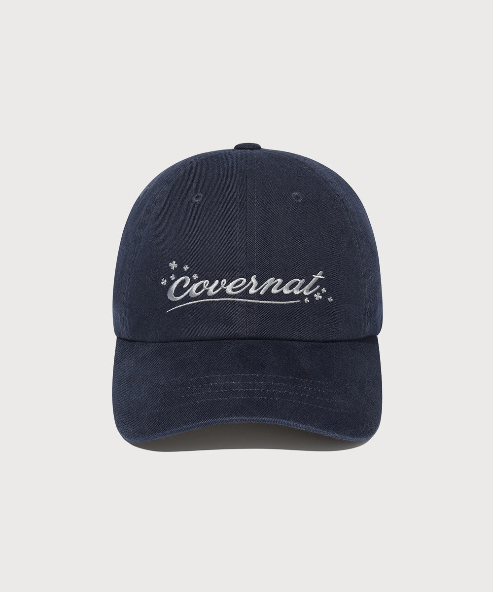 [STANDARD FIT] CLOVERHEART CURSIVE LOGO WASHING BALL CAP