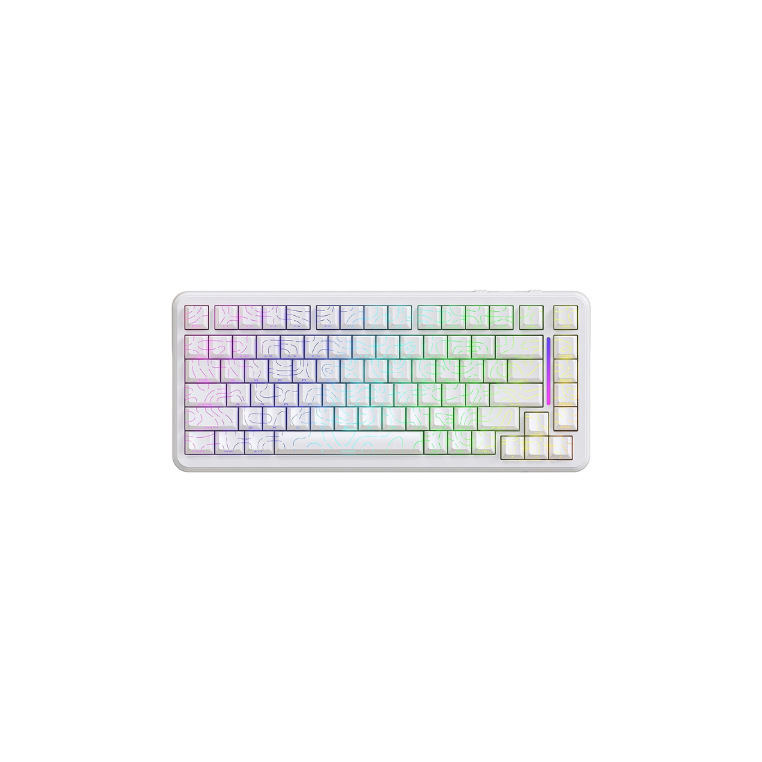 Attack Shark X82 Pro HE Magnetic Switch Keyboard White Contour Line