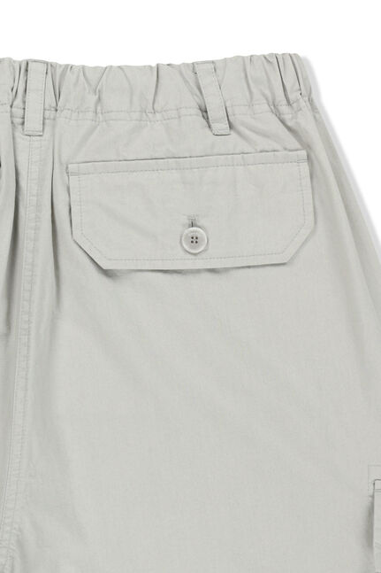 WASHED COTTON PATCH POCKET BERMUDA PANTS