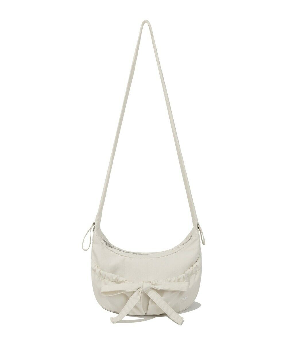 Clover Heart Shirring Medium Nylon Hobo Bag