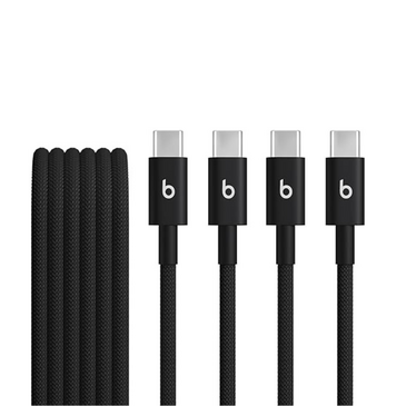 Beats Woven USB-C to USB-C Cable 2 pack - Bolt Black - 1.5m