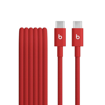 Beats Woven USB-C to USB-C Cable - Rapid Red - 1.5m