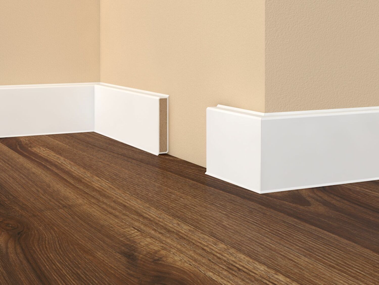 TURN-XK80MM SOLIDCORE SKIRTING 2.4M WHITE