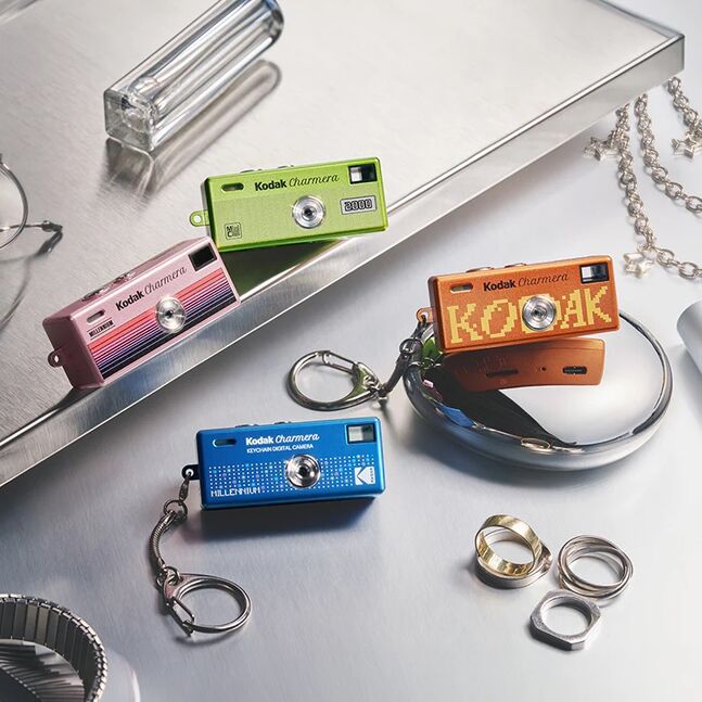 KODAK CHARMERA Keychain Digital Camera Blind Box Collection - MILLENNIUM + 16GB SD CARD ADAPTER - 5