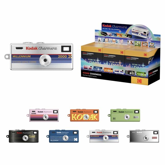 KODAK CHARMERA Keychain Digital Camera Blind Box Collection - MILLENNIUM + 16GB SD CARD ADAPTER - 2