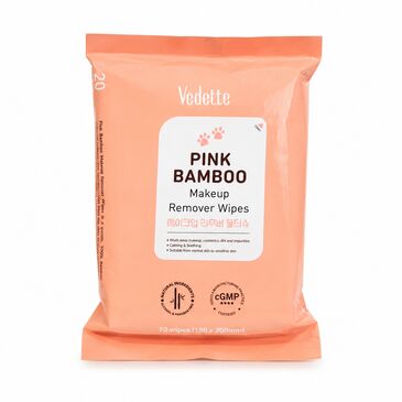Pink Bamboo Make Up Remover Wipes