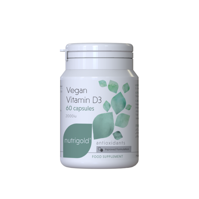 Nutrigold Vegan Vitamin D3 60 capsules