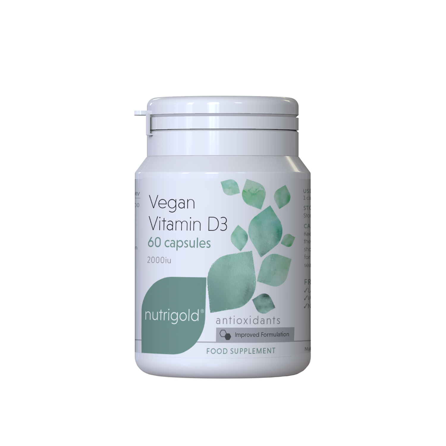 Nutrigold Vegan Vitamin D3 60 capsules