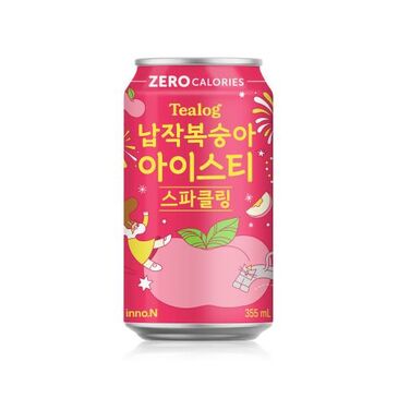 Tealog Sparkling iced tea Zero 355ml №1 Peach