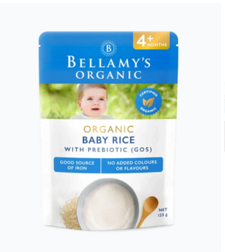 Bellamy's organic baby rice with prebiotic(GOS) 4+