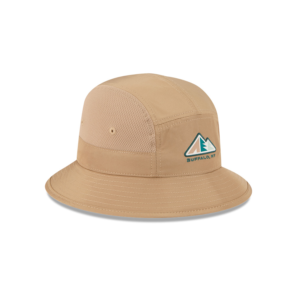 SPORT BUCKET OUTDOOR MOUNTAIN LOGO KHAKI