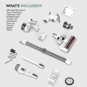 Teendow P11 Pro Cordless Vacuum Cleaner, White