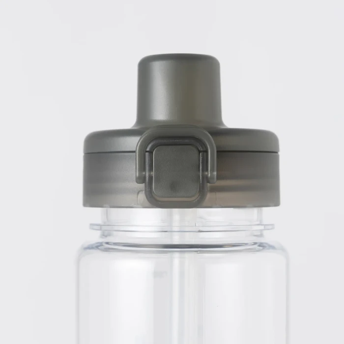 CLEAR BOTTLE STRAW 0.75L