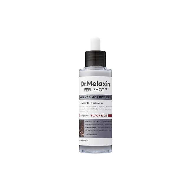 DR.MELAXIN Peel Shot Exfoliating Black Rice Ampoule 80ml