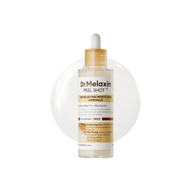 DR.MELAXIN Peel Shot Exfoliating White Rice Ampoule