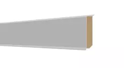 TURN-XK100MM SOLIDCORE SKIRTING 2.4M WHITE