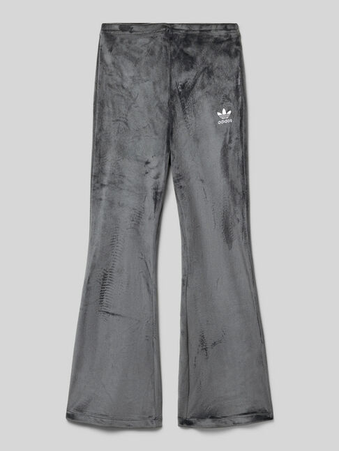 VELOUR PANTS BLACK/WHITE