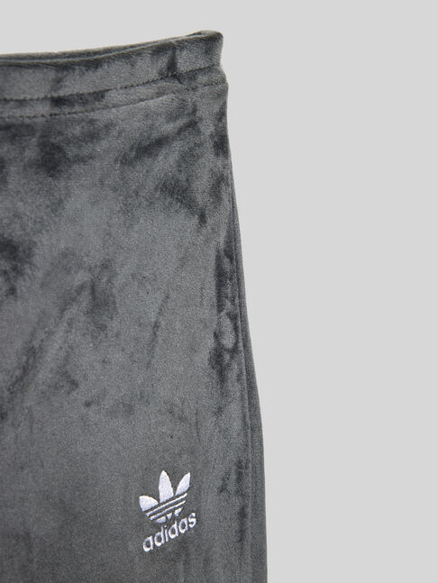 VELOUR PANTS BLACK/WHITE