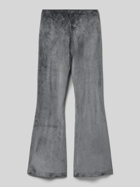 VELOUR PANTS BLACK/WHITE