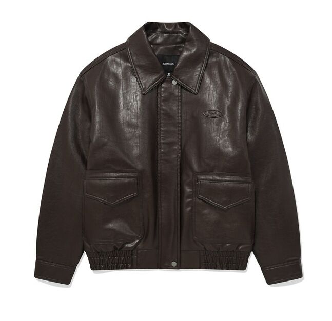 WOMEN LEATHER BOMBER JACKET