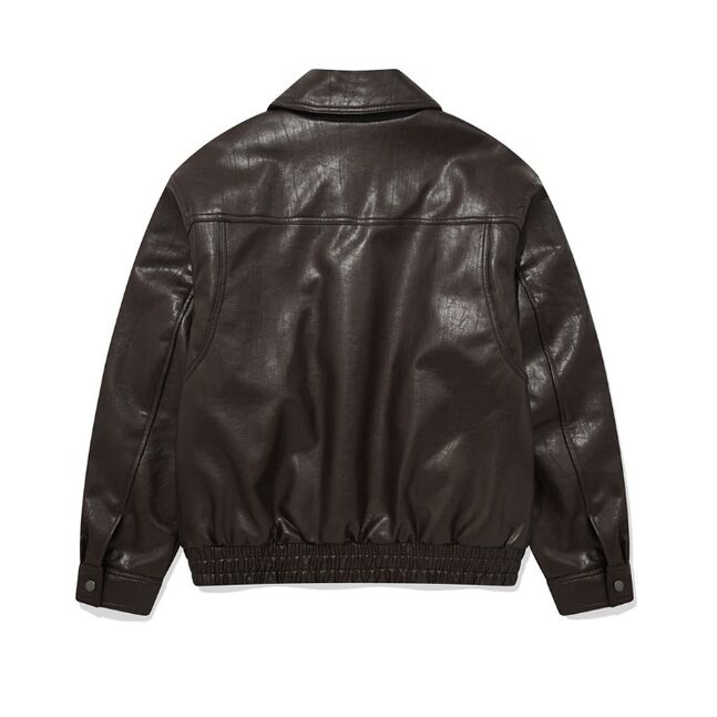 WOMEN LEATHER BOMBER JACKET