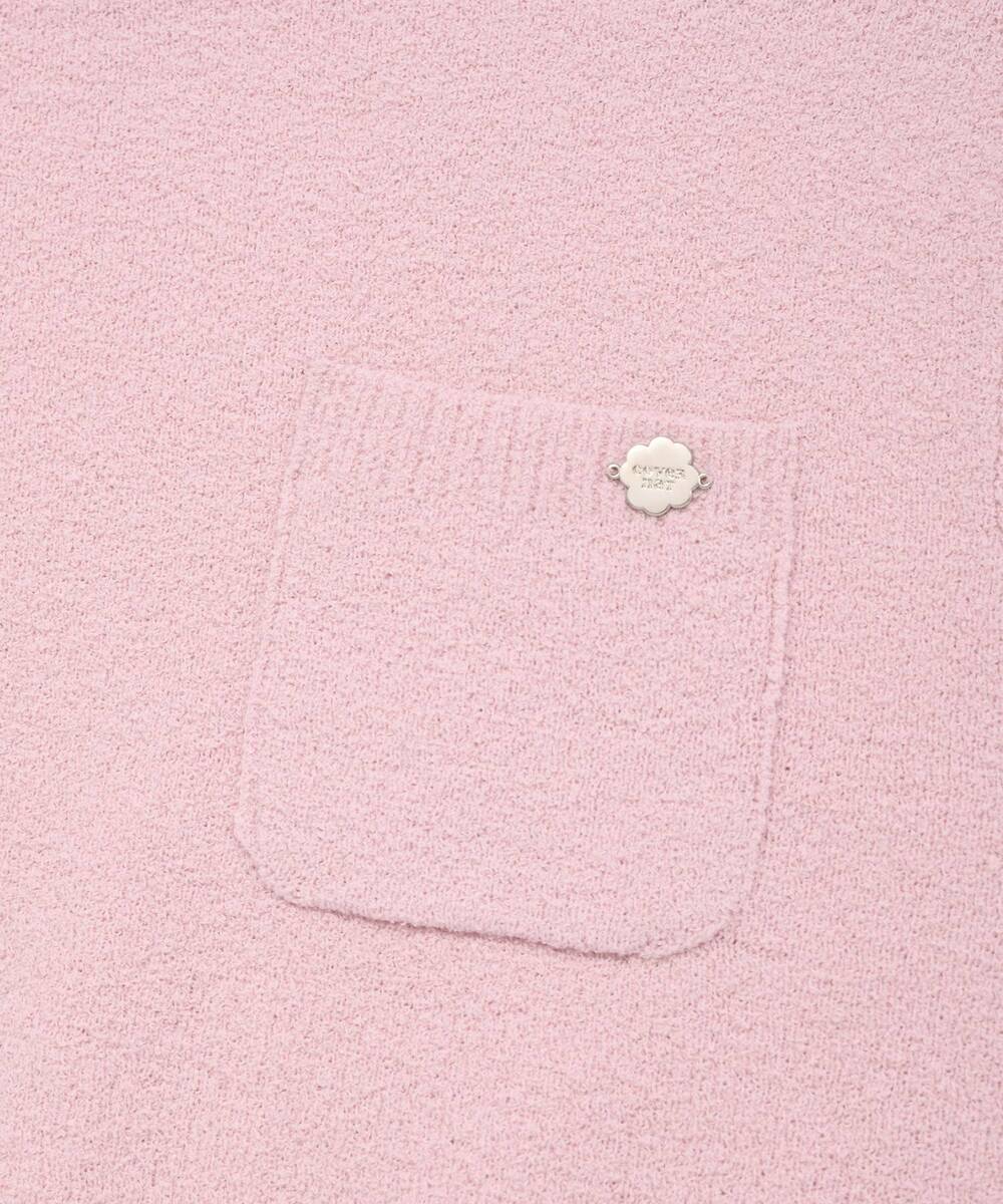 WOMEN ROUND BOUCLE SHORT SLEEVE KNIT