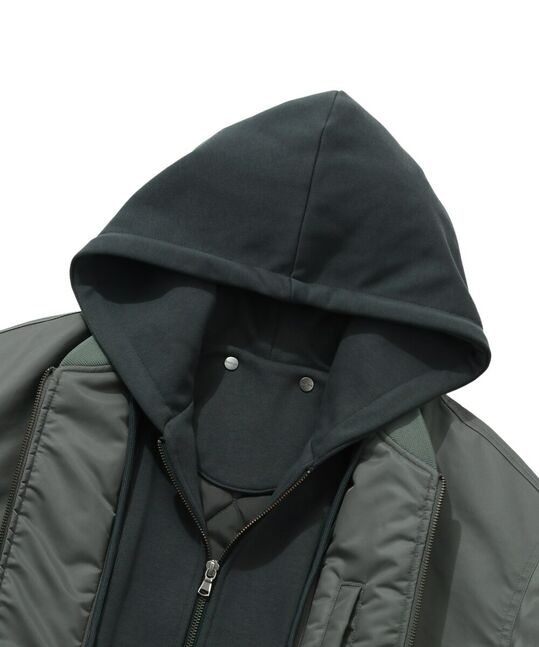 DETACHABLE HOODIED MA-1