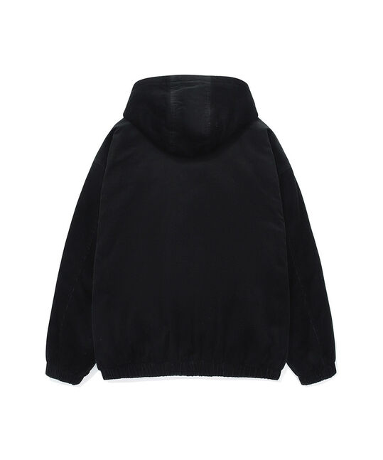 C LOGO CORDUROY HOODIED JACKET