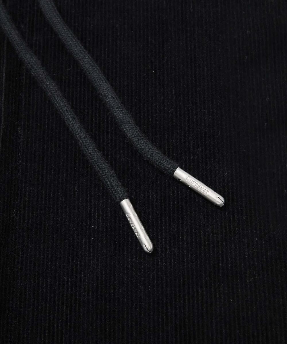 C LOGO CORDUROY HOODIED JACKET