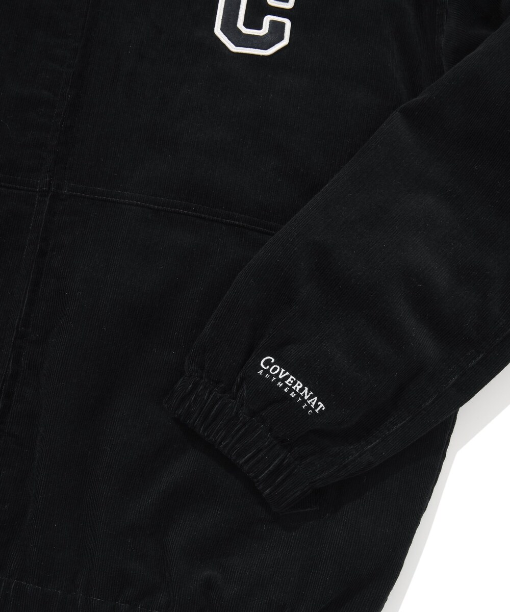 C LOGO CORDUROY HOODIED JACKET
