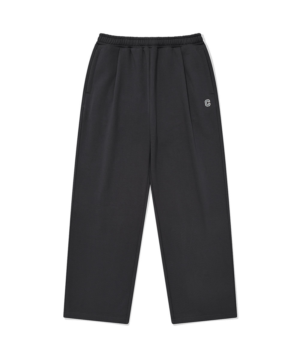 C LOGO SWEAT SEMI-WIDE PANTS