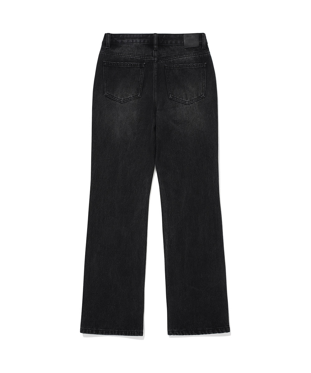 WOMEN SEMI BOOT-CUT DENIM PANTS