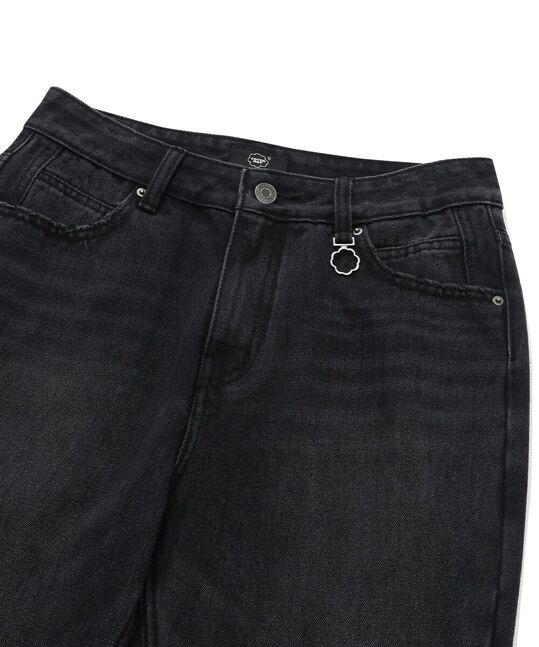 WOMEN SEMI BOOT-CUT DENIM PANTS