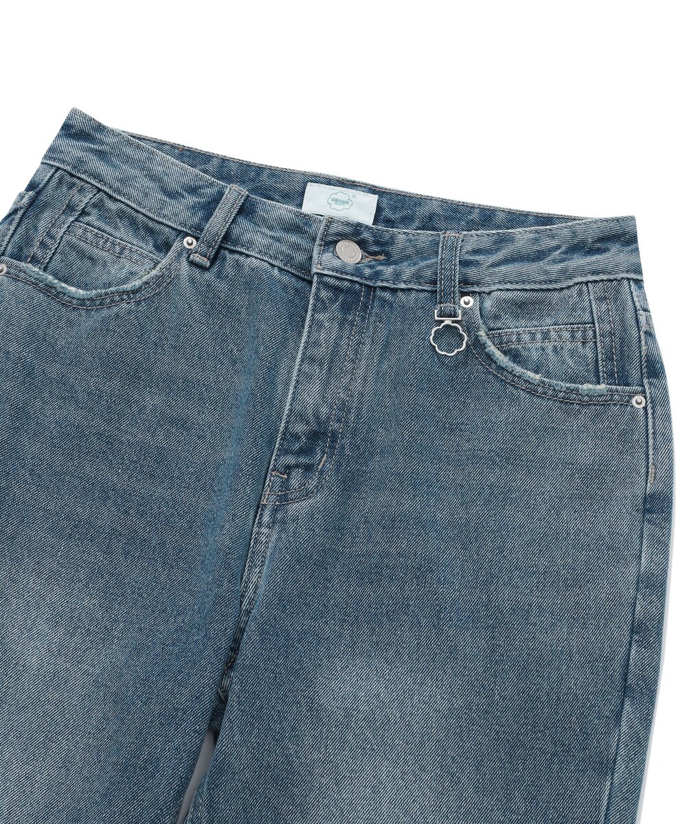 WOMEN SEMI BOOT-CUT DENIM PANTS