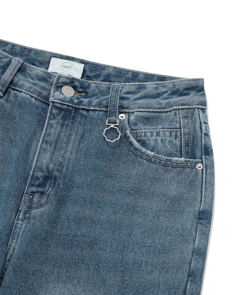 WOMEN SEMI BOOT-CUT DENIM PANTS