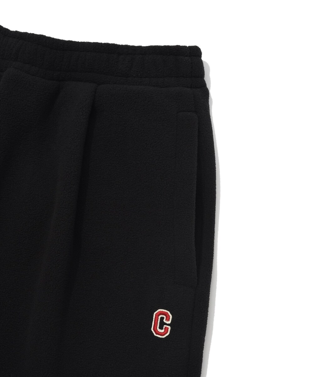 ONE TUCK SEMI-WIDE SWEAT PANTS (LINED WITH FLEECE)