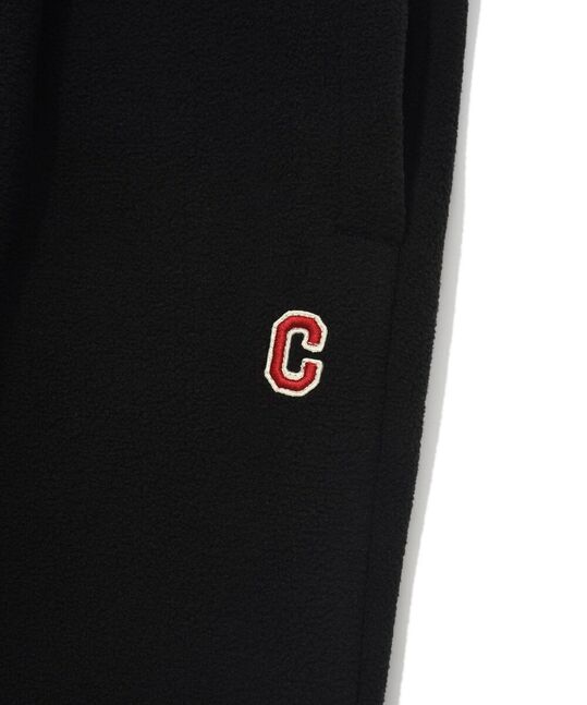 ONE TUCK SEMI-WIDE SWEAT PANTS (LINED WITH FLEECE)