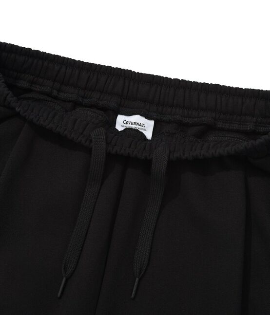 C LOGO ONE TUCK SEMI-WIDE SWEAT PANTS (LINED WITH FLEECE)