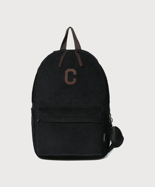 C LOGO CORDUROY BACKPACK