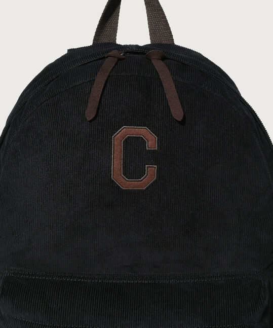 C LOGO CORDUROY BACKPACK