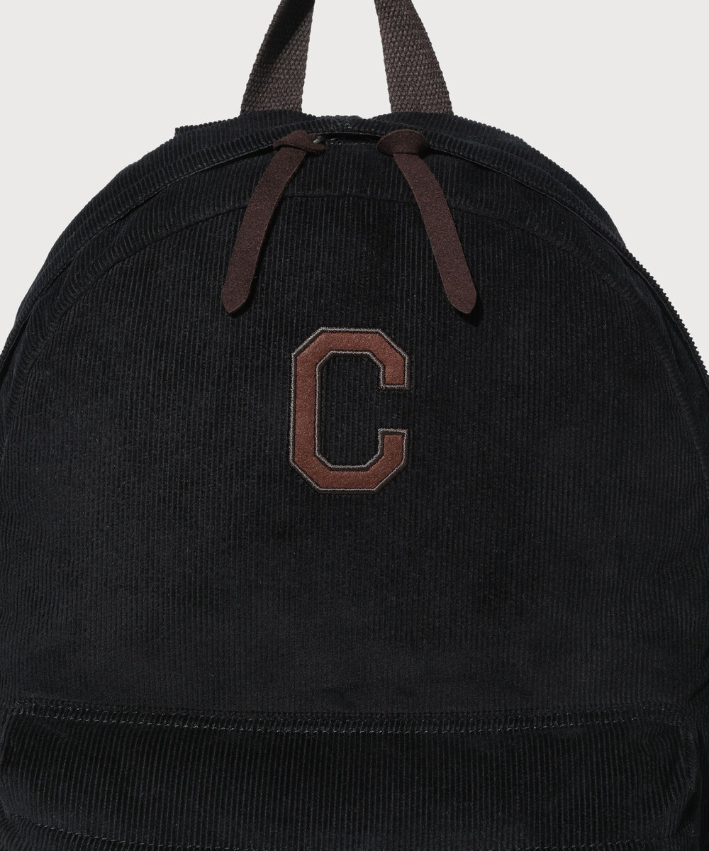 C LOGO CORDUROY BACKPACK