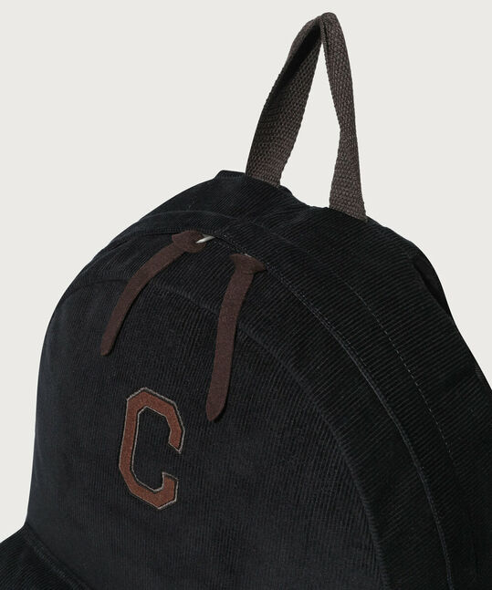 C LOGO CORDUROY BACKPACK