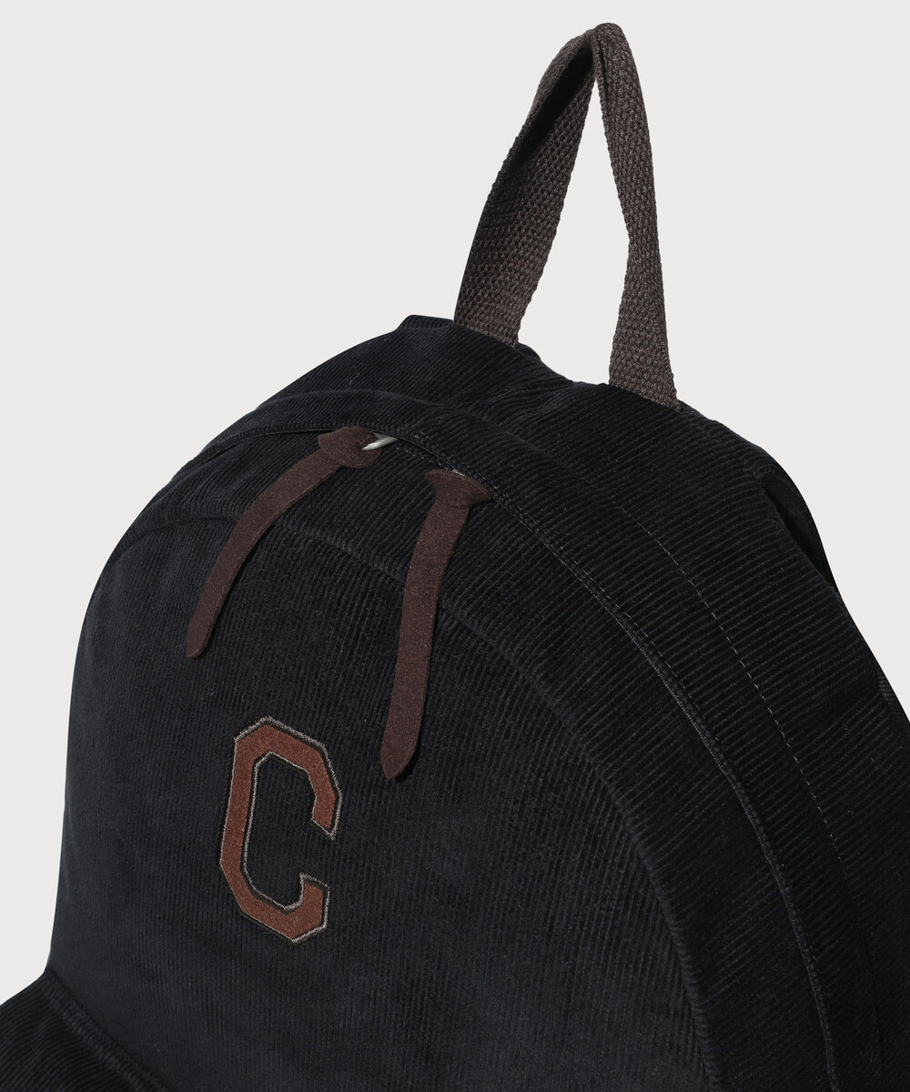 C LOGO CORDUROY BACKPACK