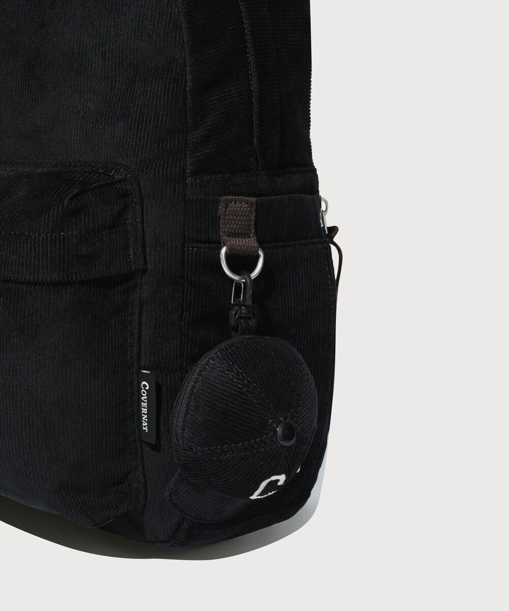 C LOGO CORDUROY BACKPACK