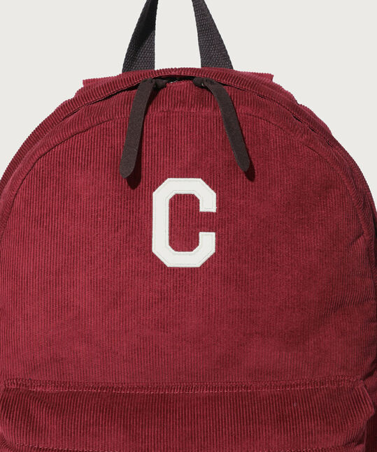 C LOGO CORDUROY BACKPACK