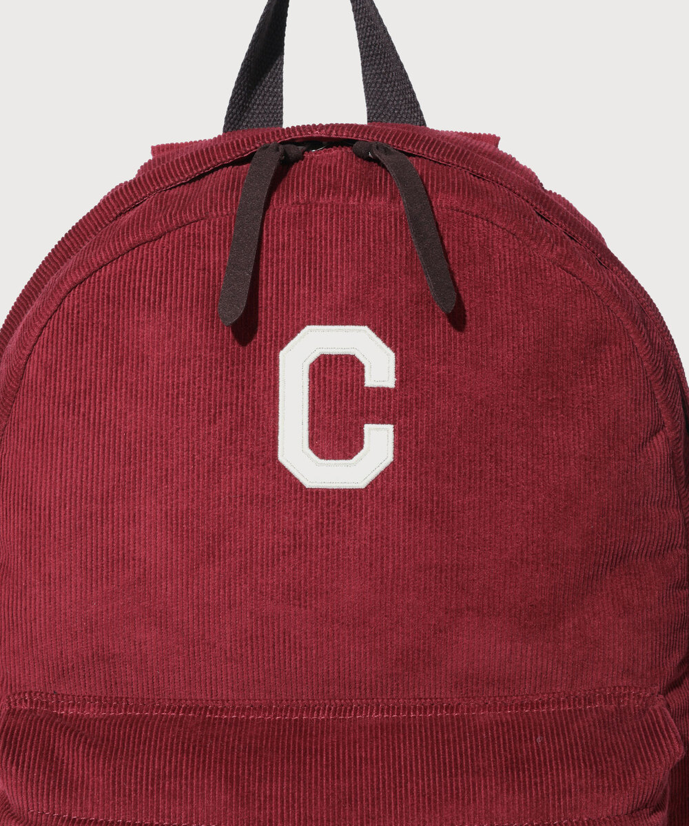 C LOGO CORDUROY BACKPACK